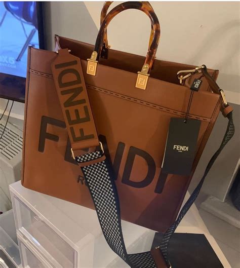 replica fendi purse straps|fendi sunshine shopper with strap.